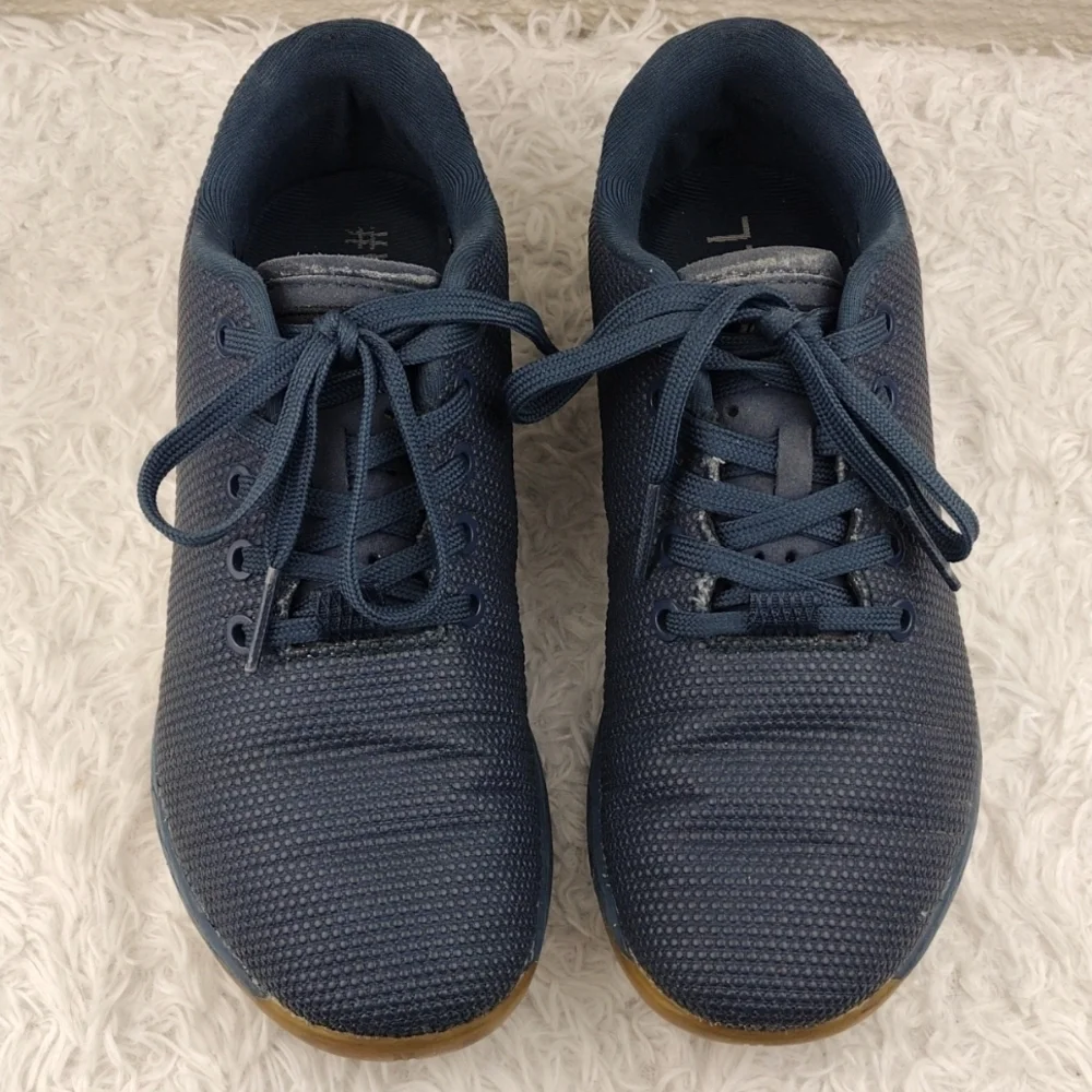 NOBULL Navy Gum High Carbon Rubber Upper Low Top Lace Up Training Sneaker Shoe